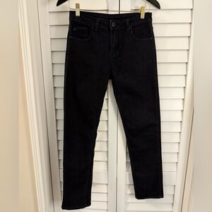 DC Black Denim Straight Leg Boys Jeans Size 12